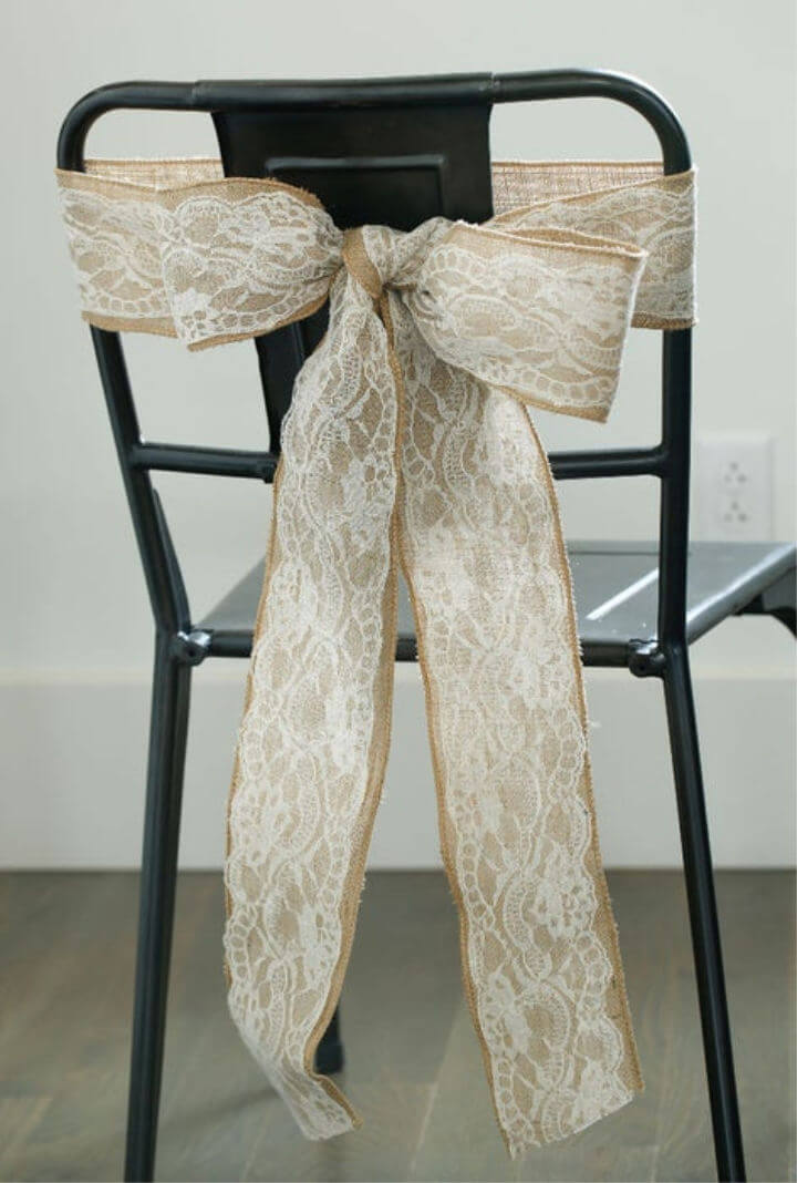 Burlap Wedding Bow