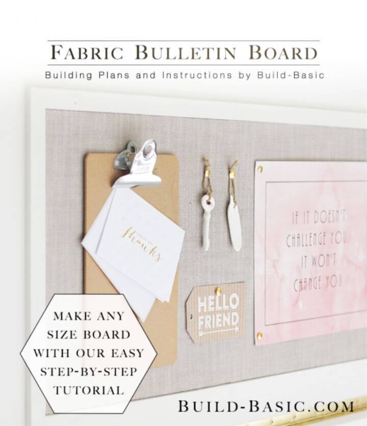 Make a Fabric Bulletin Board