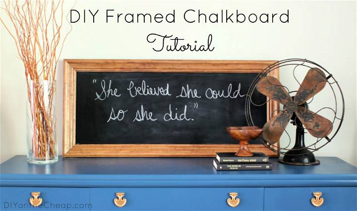 Make a Plywood Framed Chalkboard