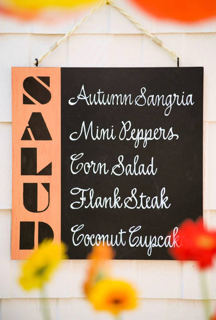 Make a Quick and Easy Chalkboard