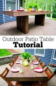 30 DIY Outdoor Table Plans to Get Your Patio Ready