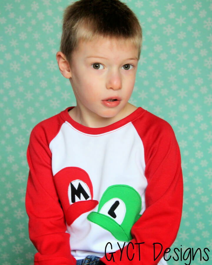 Mario Luigi Applique Pattern