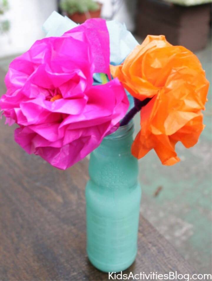 Mexican Paper Flowers for Cinco De Mayo
