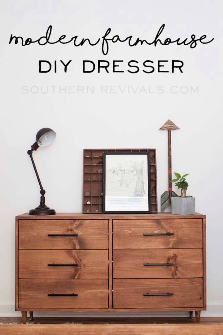 Modern DIY Farmhouse Dresser