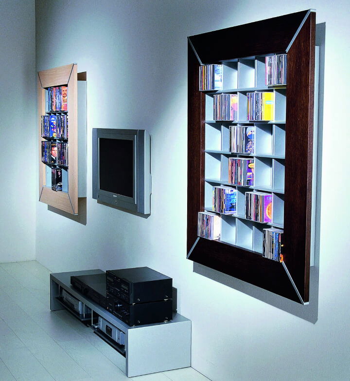 Modern DVD Storage Rack