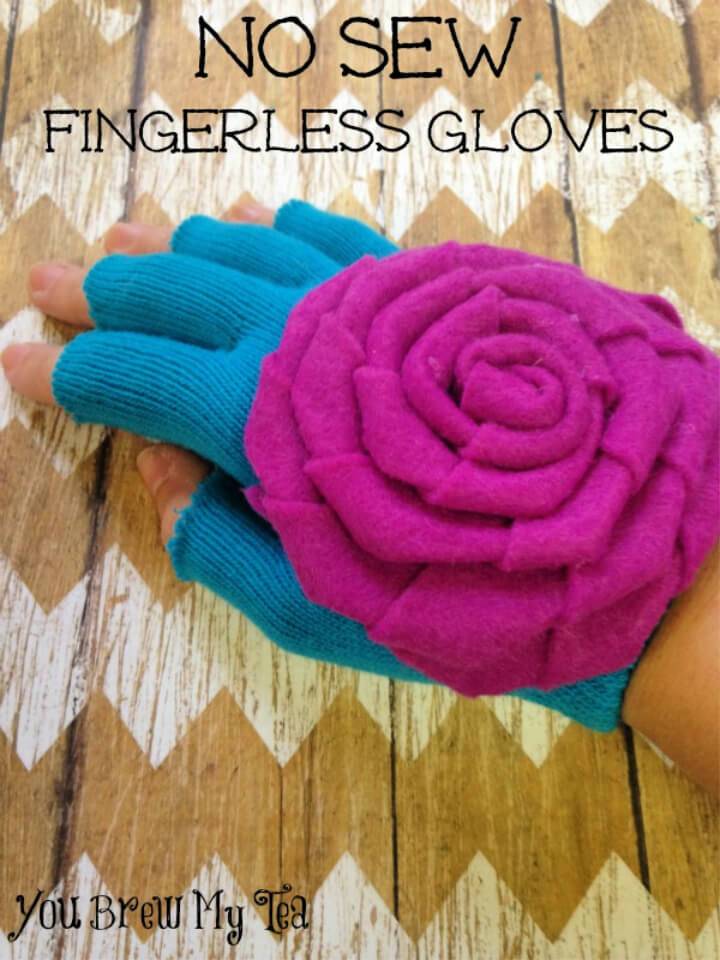 No Sew Fingerless Gloves Pattern