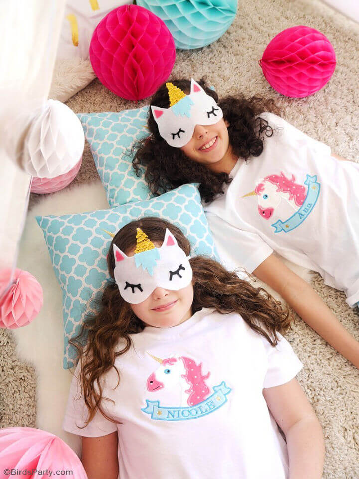 No Sew Unicorn Sleeping Masks