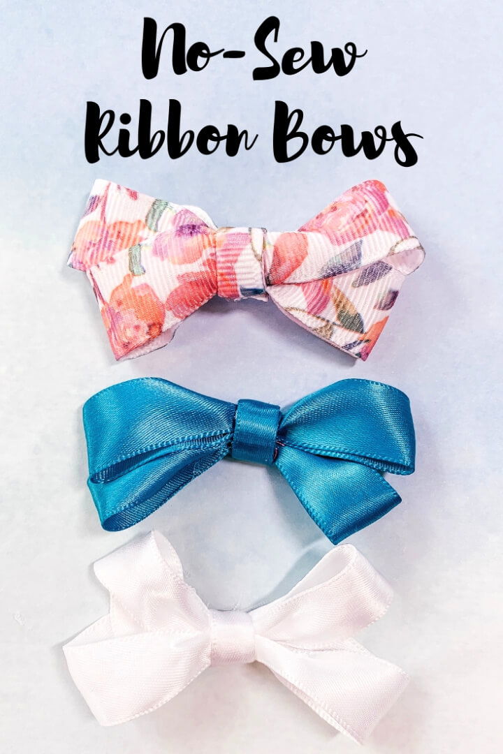 No sew Ribbon Bows with Joann Ribbon