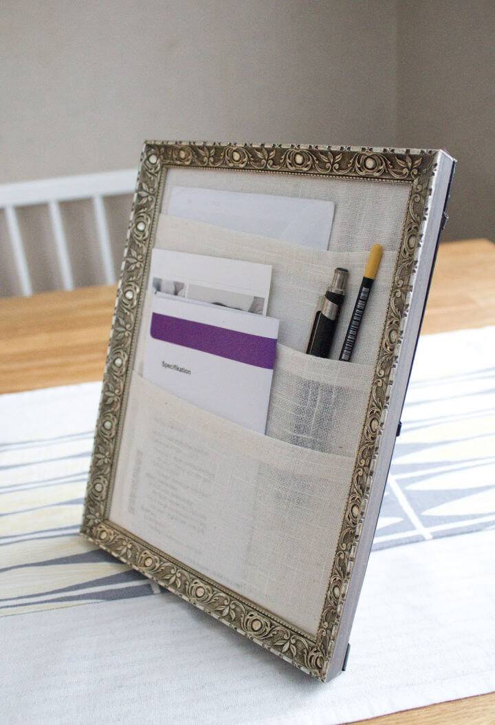 Old Picture Frames Into Table Organizer