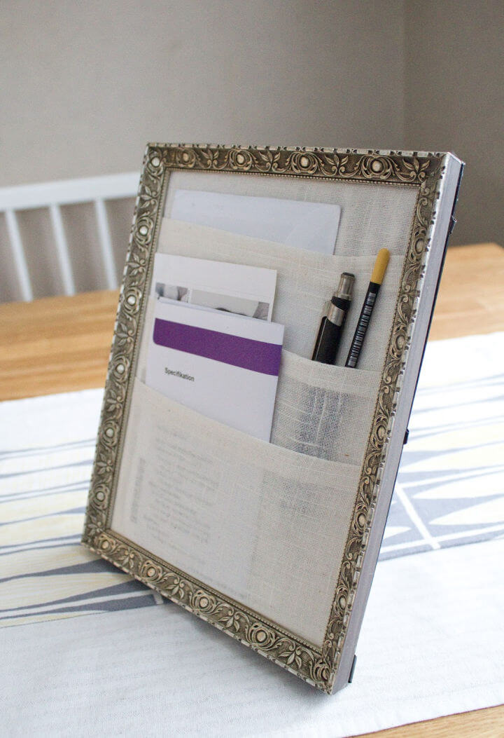 Turn Old Picture Frames Into Table Organizer