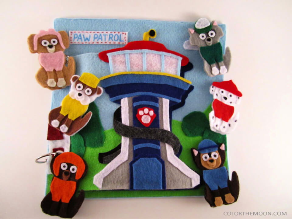 Paw Patrol Finger Puppets Quiet Book