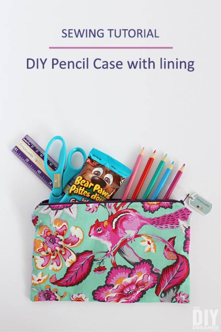 Pencil Case with Lining