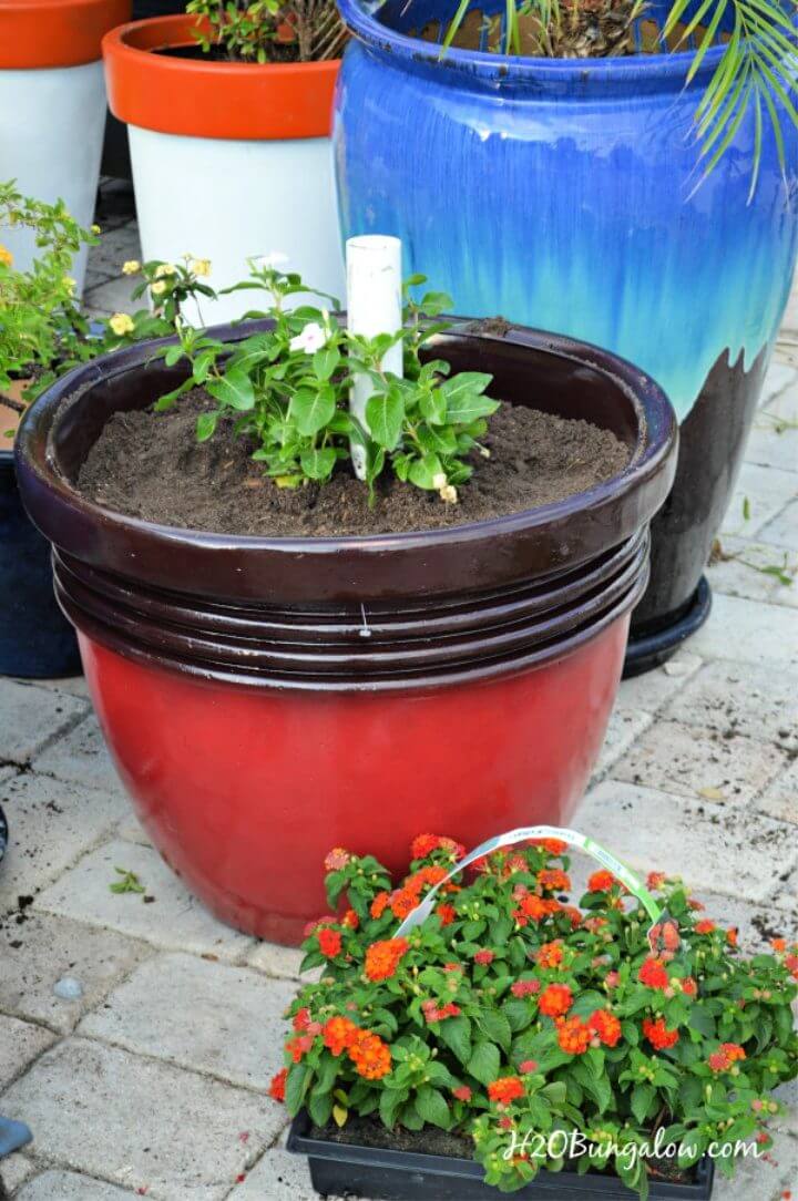 Planter Umbrella Stand for Backyard