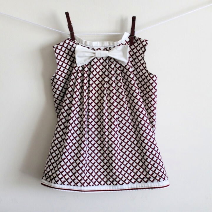 Pleated Bow Pillowcase Dress Pattern