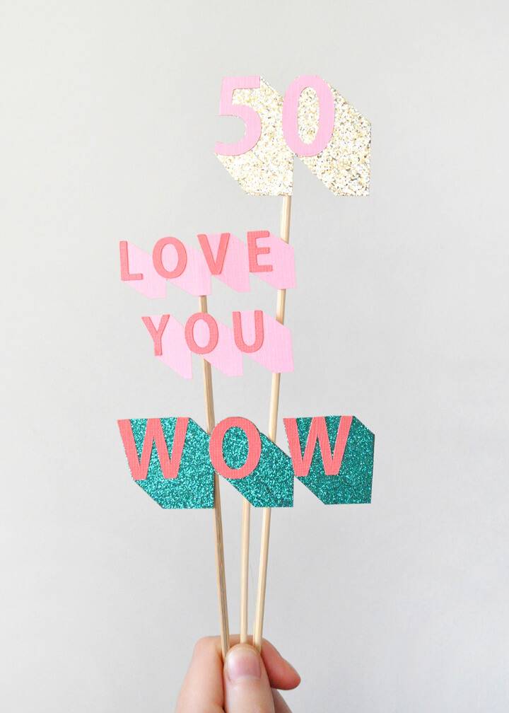 Make Your Own 3D Cake Toppers