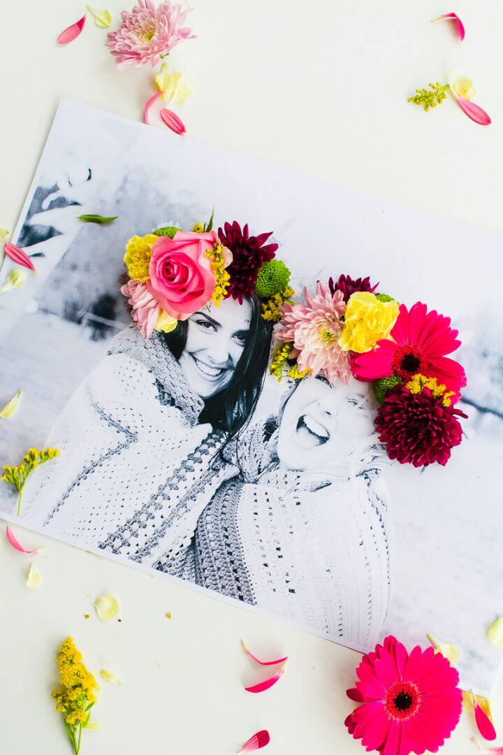 Pretty DIY 3D Flower Photo Art