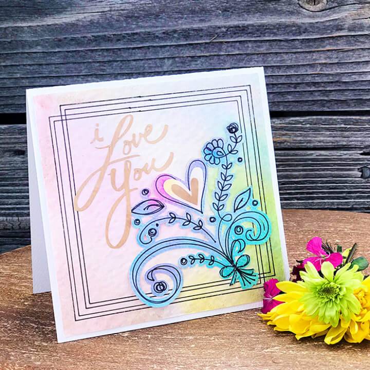 Pretty DIY Mother’s Day Card With Cricut