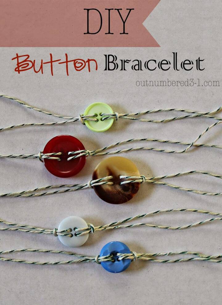 Quick and Easy DIY Button Bracelets