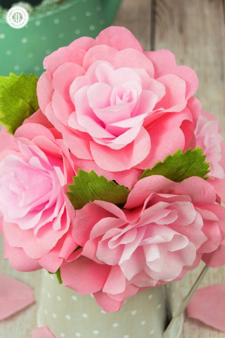 Romantic Crepe Paper Roses