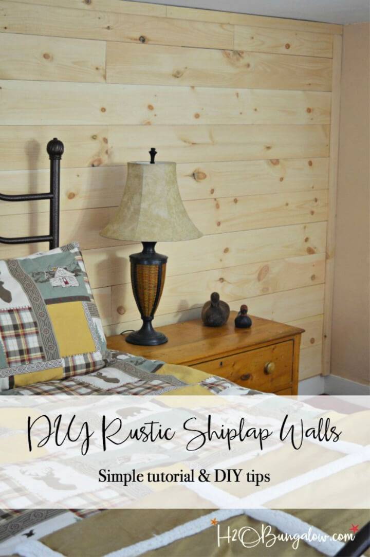 Rustic DIY Shiplap Walls