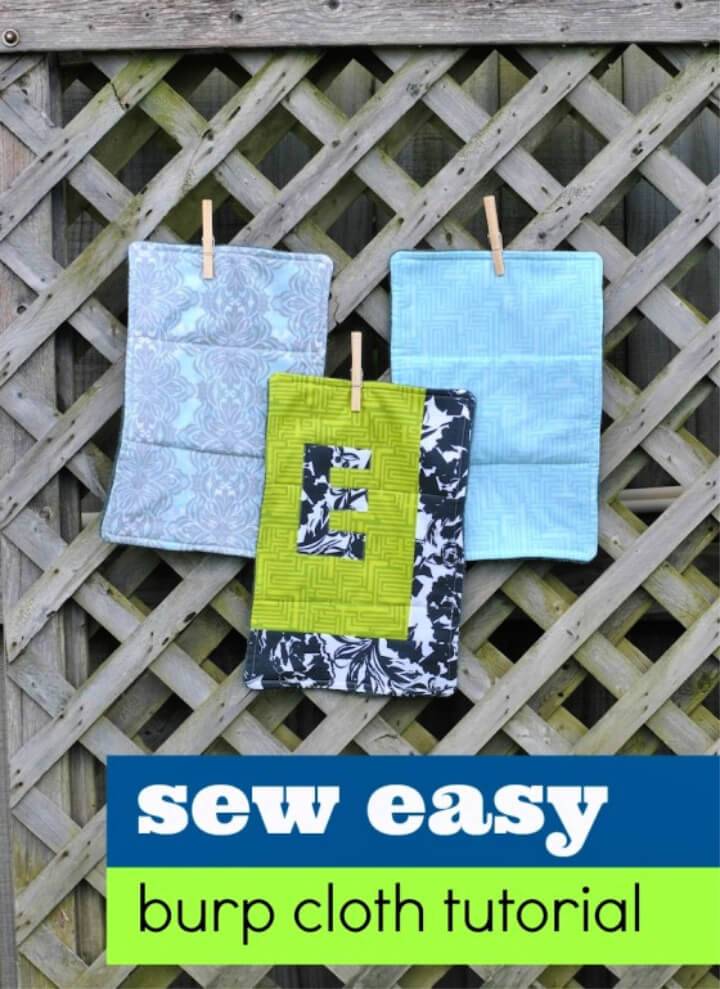 Sew Easy Burp Cloth Free Pattern