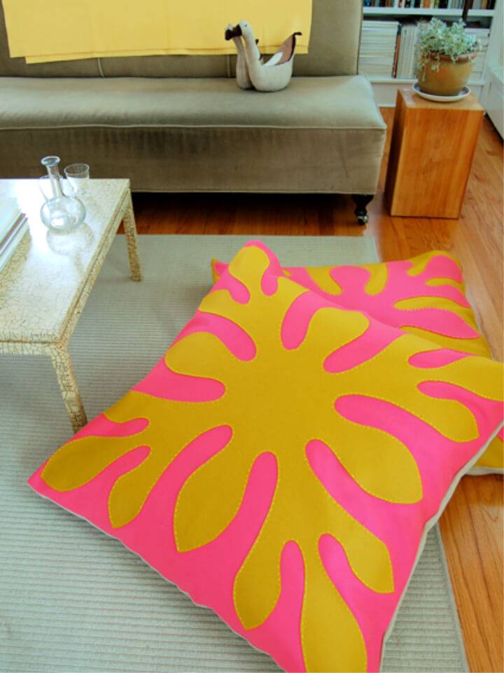 Sew Hawaiian Style Felt Floor Pillows
