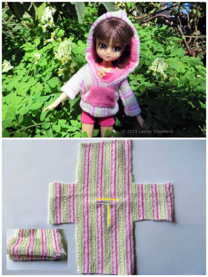 Sew a Toweling Hoodie for Any Doll
