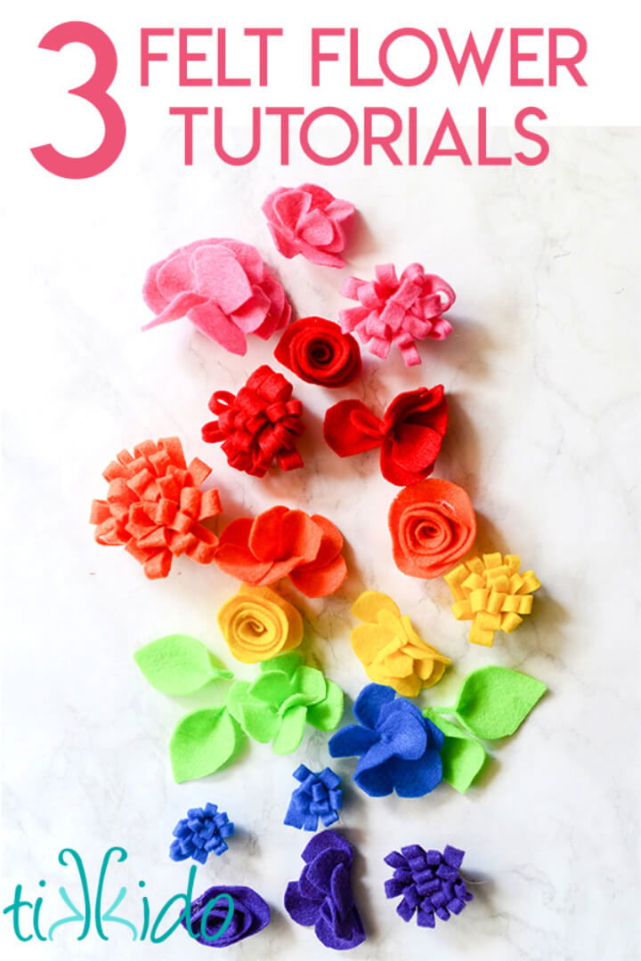 Simple DIY Felt Flower Intutorials