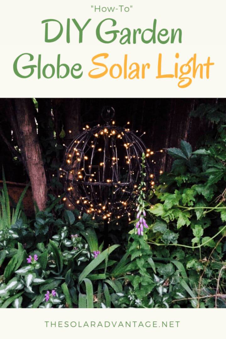 Simple DIY Garden Globe Solar Light
