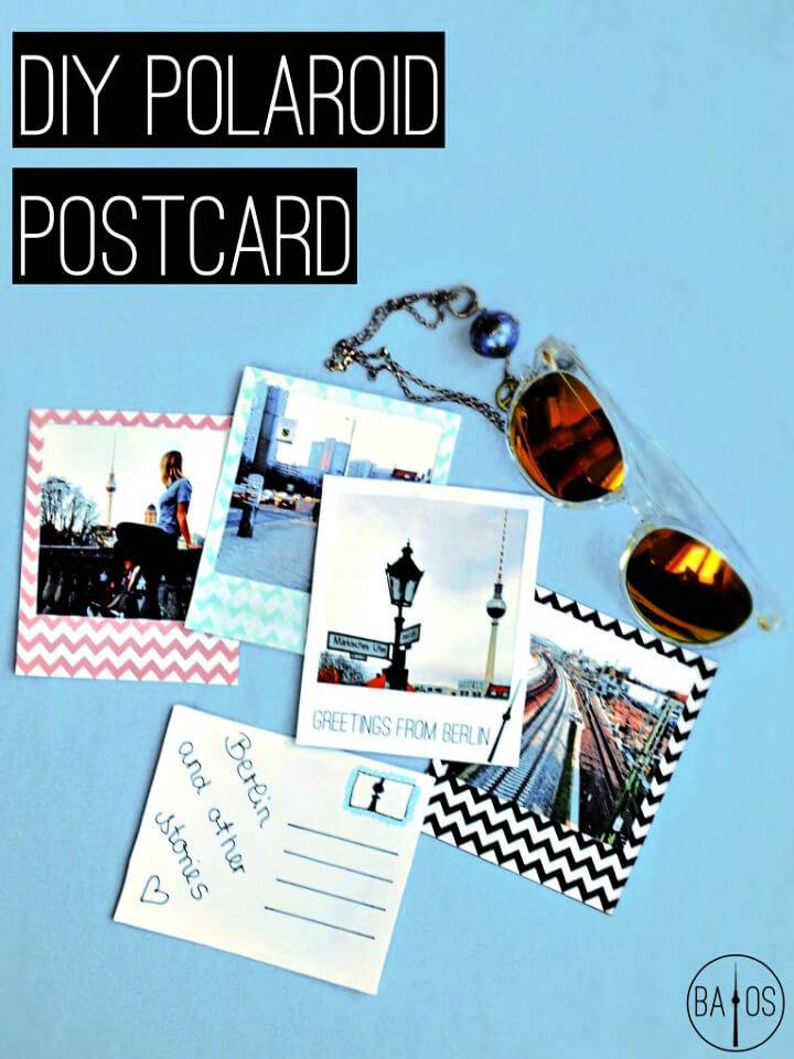 Simple DIY Polaroid Postcard