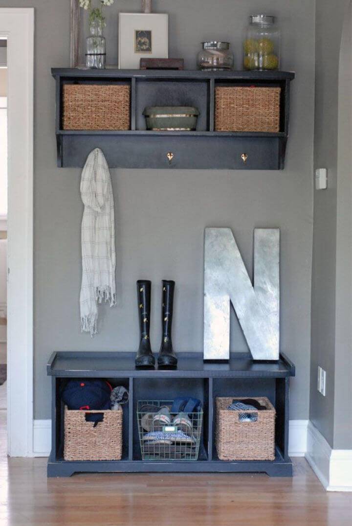 Small Entryway Storage Bench