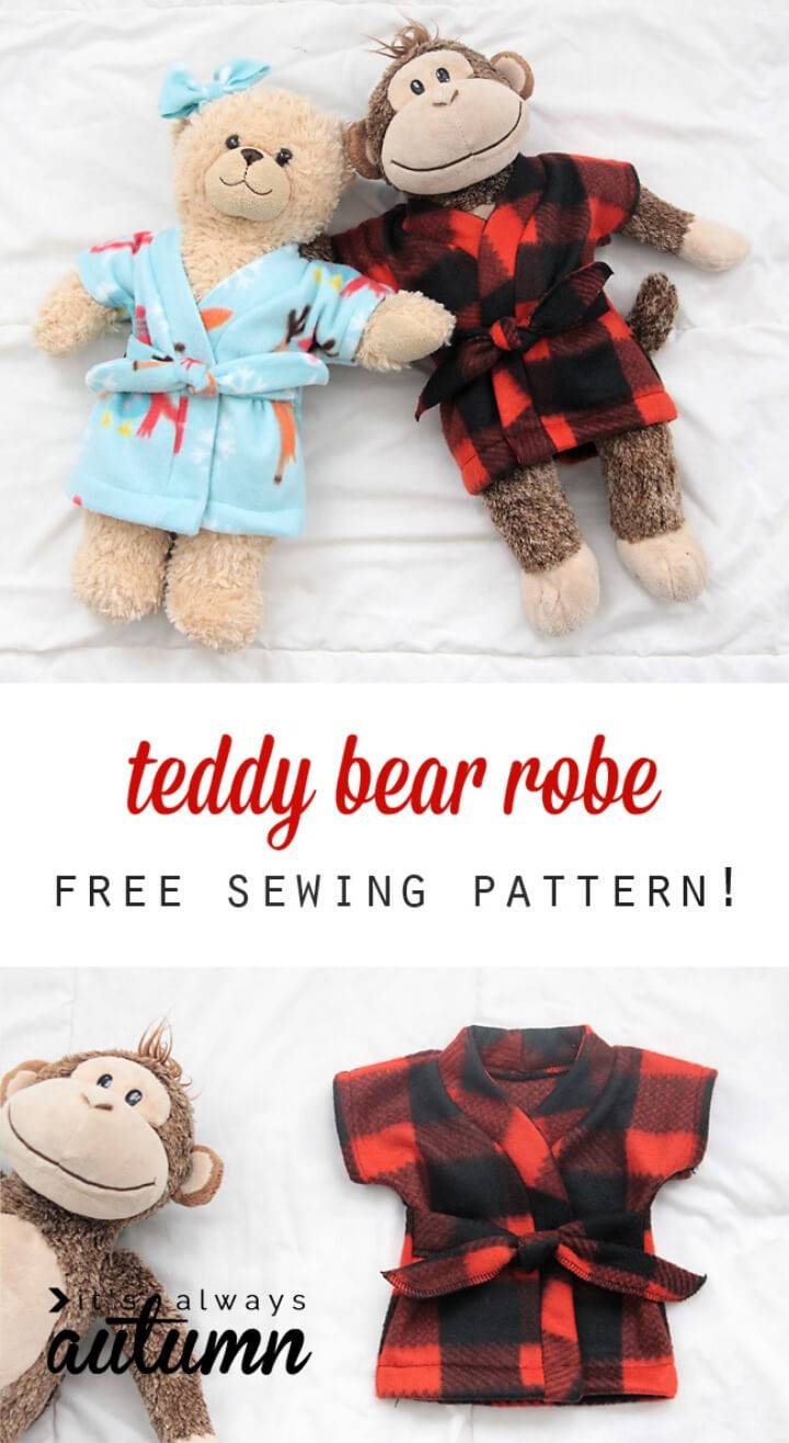 Stuffed Animal Teddy Bear Robe