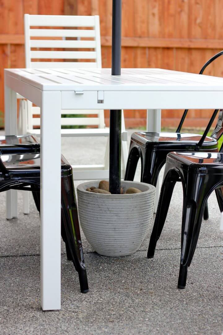 Sturdy DIY Patio Umbrella Stand