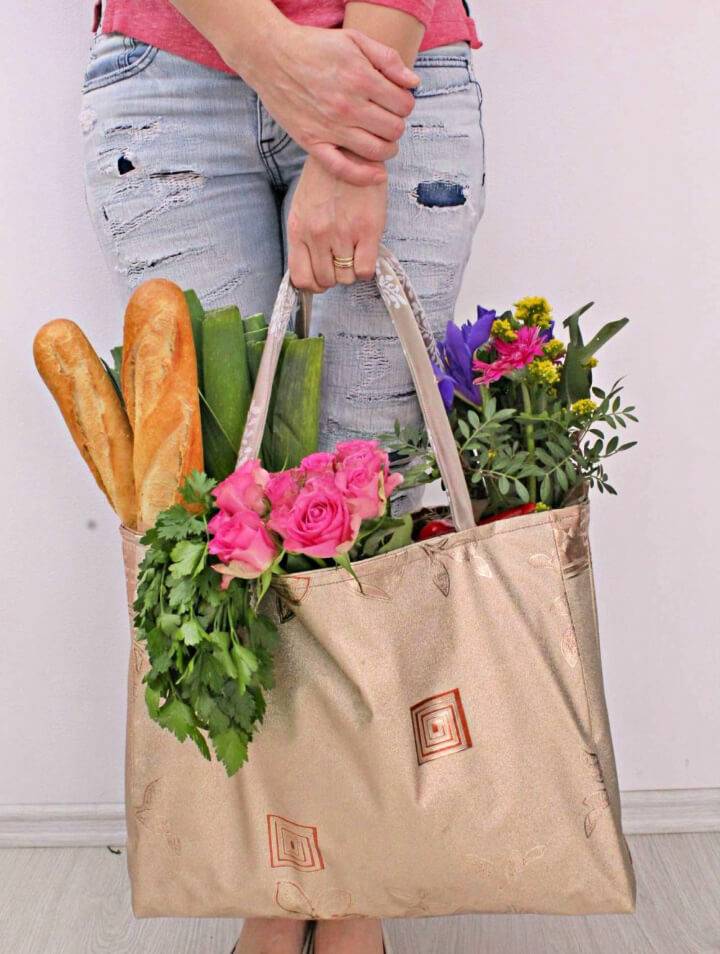The Easiest Reusable Grocery Bag Pattern
