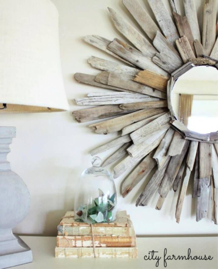 Thrifty Pretty DIY Driftwood Mirror