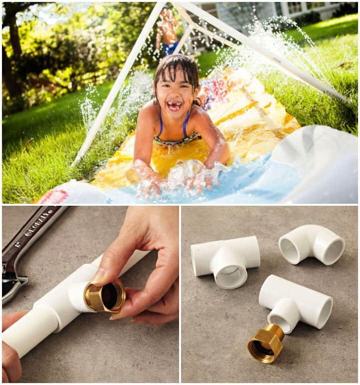 Tunnel of fun Water Sprinkler with PVC