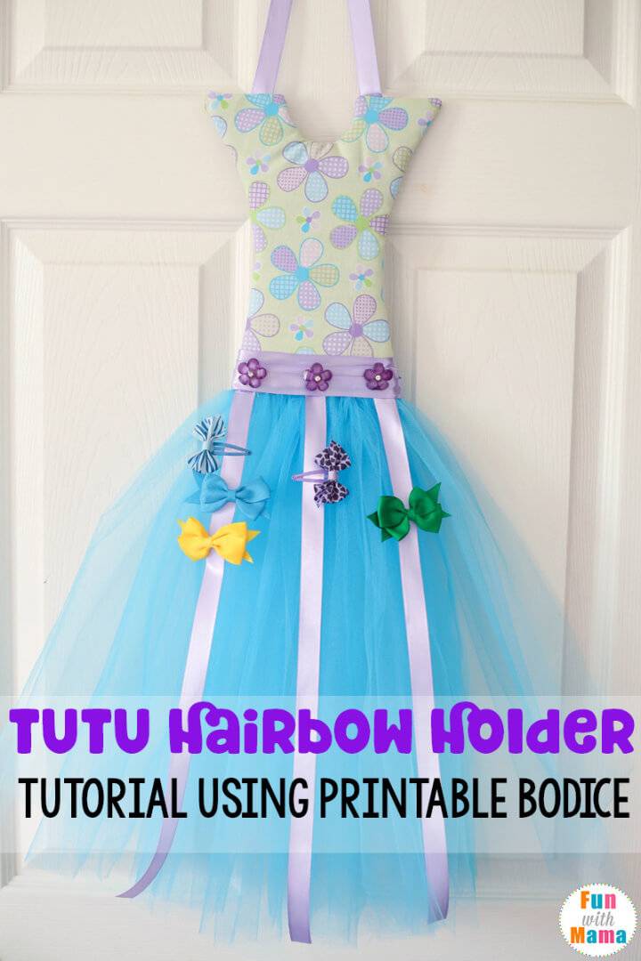 Tutu Bow Holder with a Bodice Template