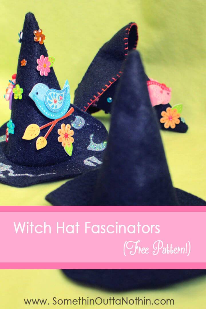 Witch Hat Fascinators Free Pattern