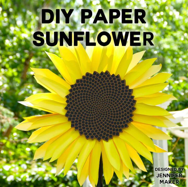  Wonderful DIY Giant Paper Sunflower