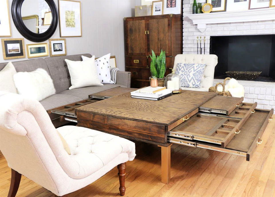 50 Easy & Free Plans to Build a DIY Coffee Table ⋆ DIY Crafts