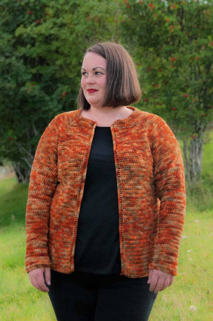 Crochet Raglan Cardigan