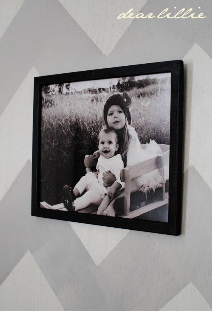 DIY Chalkboard Picture Frame