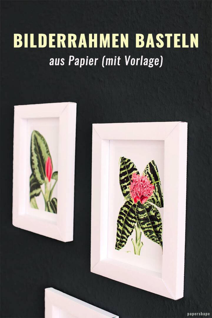 DIY Picture Frames With Paper