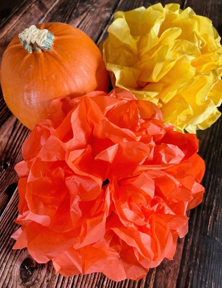 Make a Flower From Tissue Paper