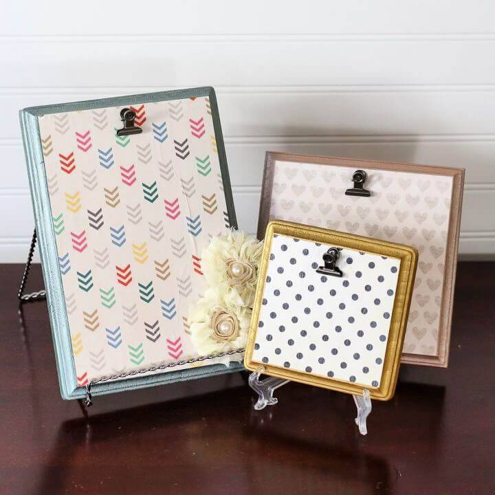 DIY Wood Plaque Picture Frames