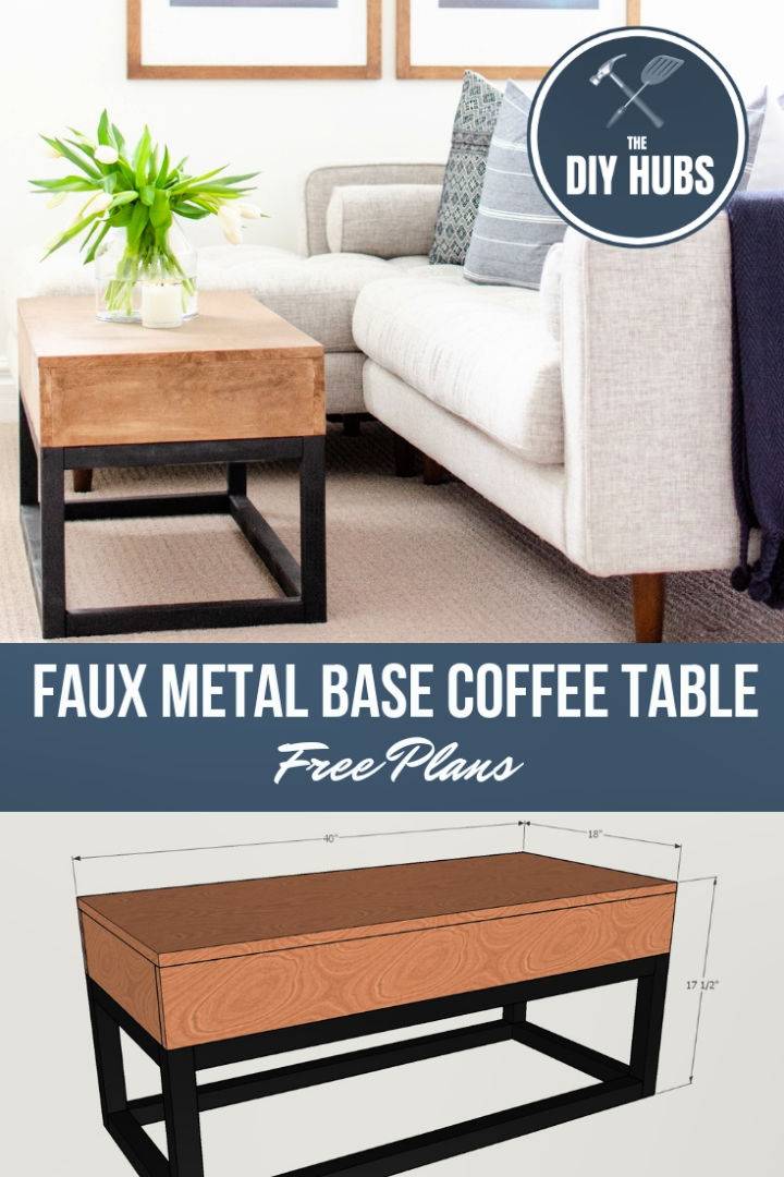 Faux Metal Coffee Table