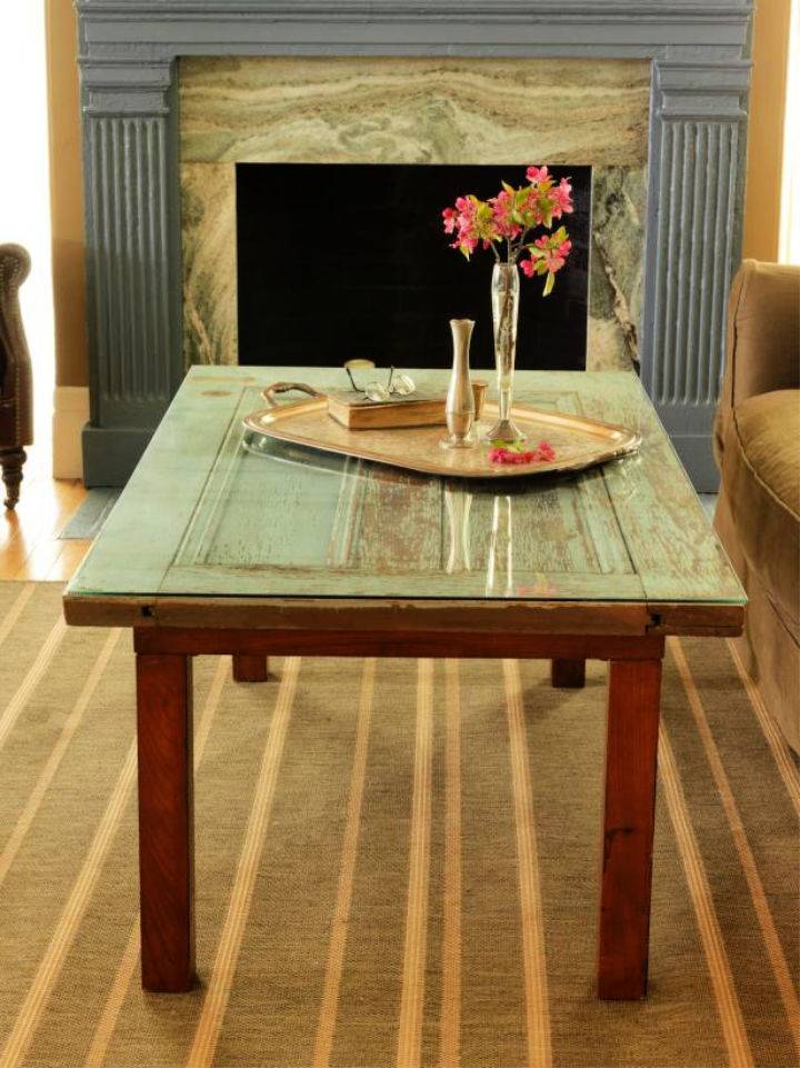 Make Coffee Table Using an Old Door