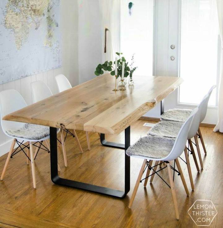 Make a Live Edge Table With Steel Base