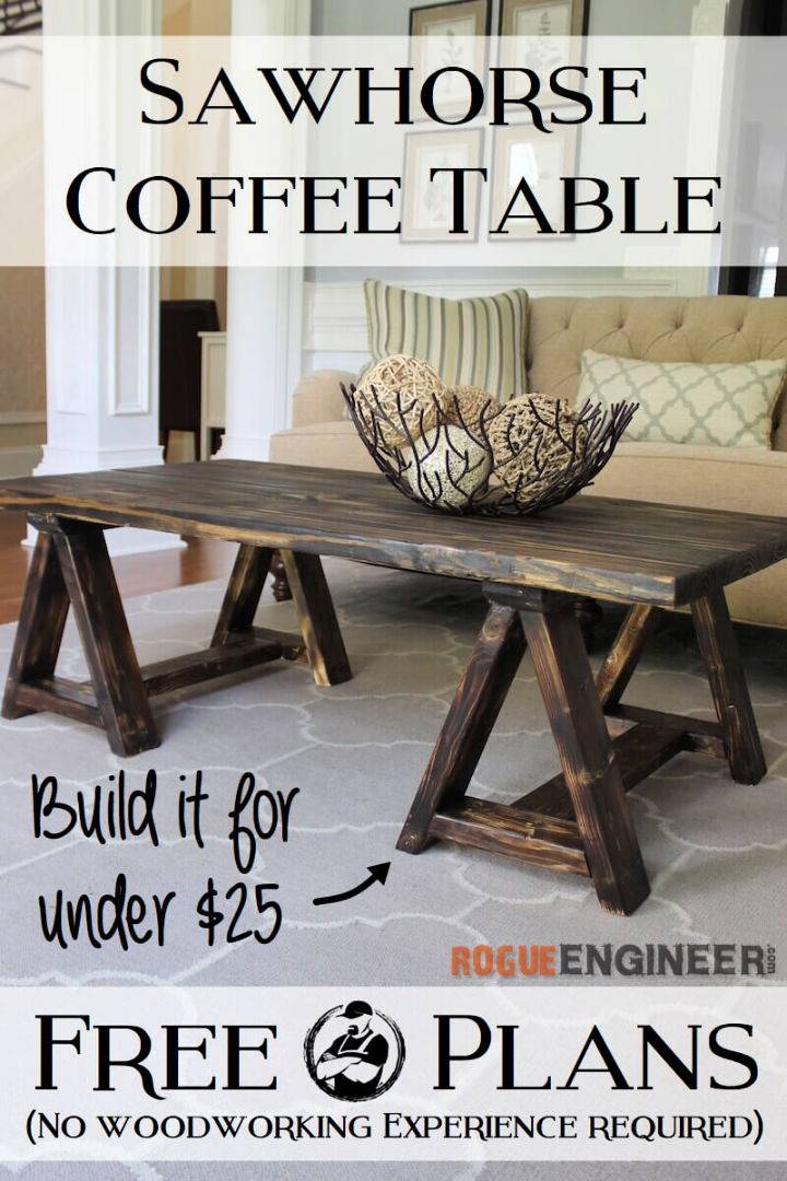 Sawhorse Coffee Table