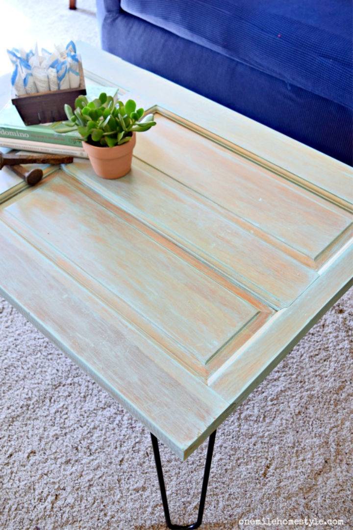 Turn an Old Door Into a Coffee Table